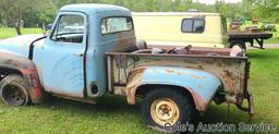 Vintage Ford truck in need of total restoration or a great parts vehicle. No title.