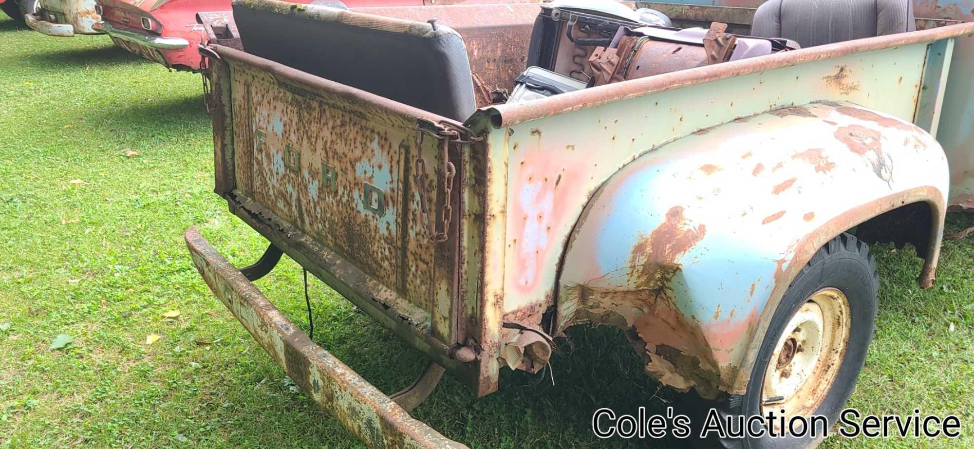 Vintage Ford truck in need of total restoration or a great parts vehicle. No title.