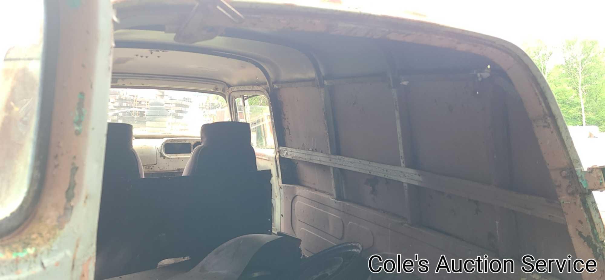 1956 Dodge sedan delivery truck. Solid rolling chassis restoration project from California with