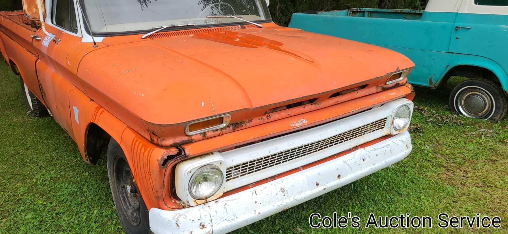 1963 Chevrolet C-10 pickup truck. Good solid restoration project. Odometer shows 87,000 mi. Odometer