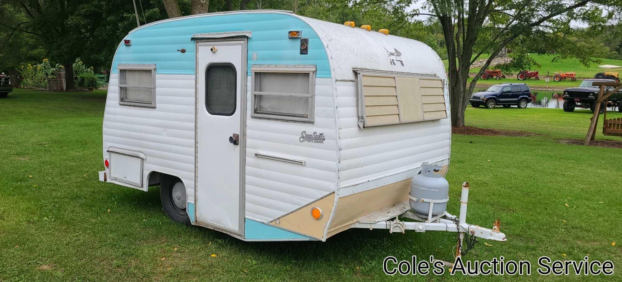 Vintage Serro Scotty Sportsman camper trailer. Take a look at the photos as this vintage camper is