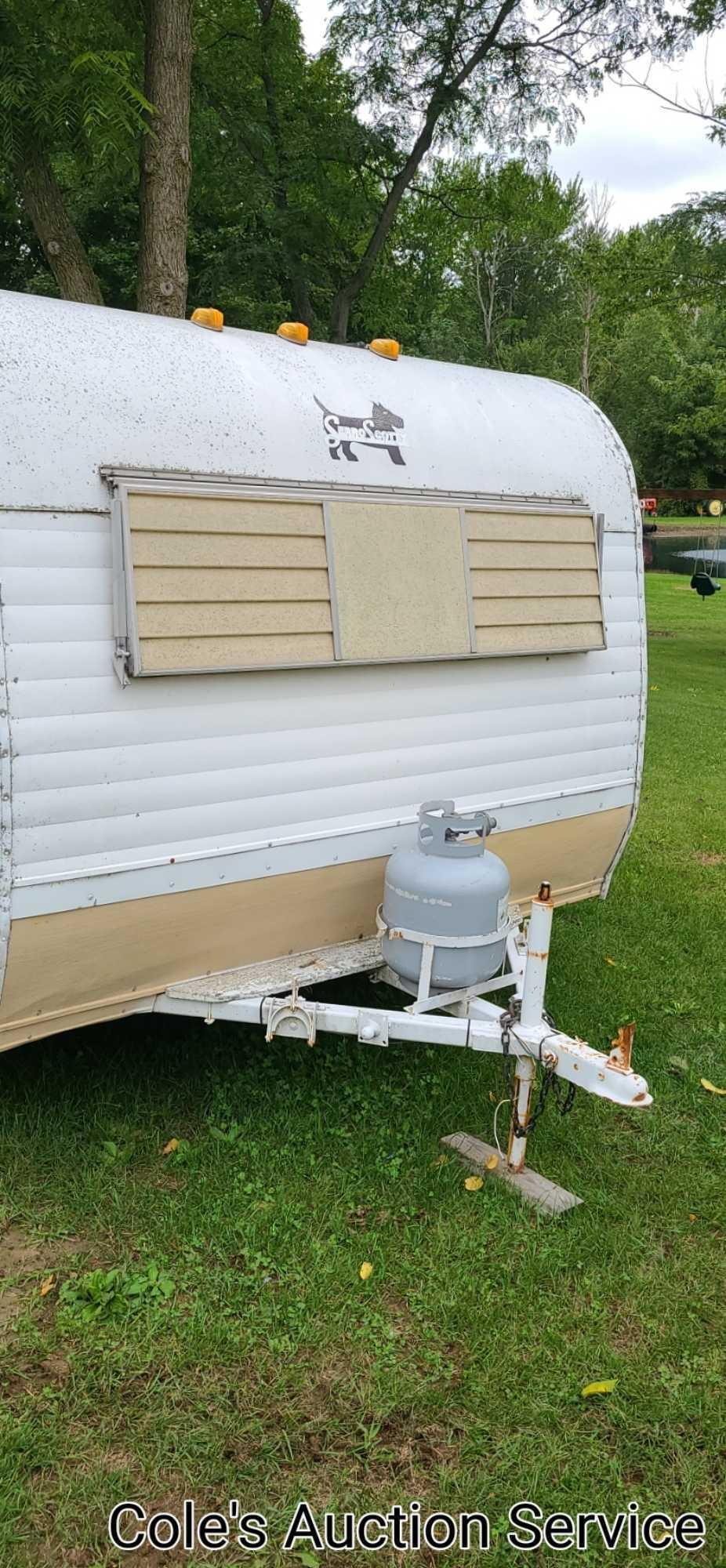 Vintage Serro Scotty Sportsman camper trailer. Take a look at the photos as this vintage camper is