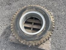 TRUCK TIRE ON RIM 900-20