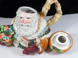 Fitz & Floyd Classics 7" Santa Teapot