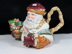 Fitz & Floyd Classics 7" Santa Teapot