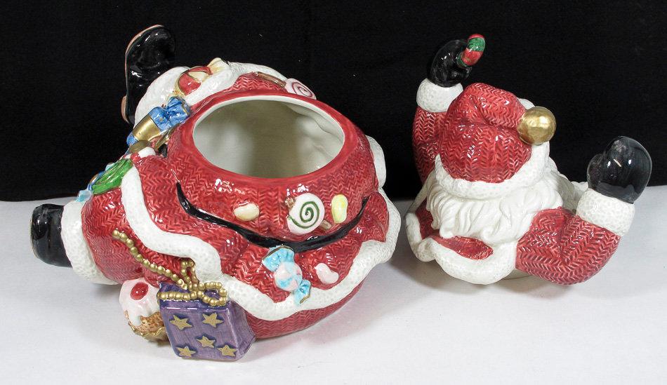 9-1/2" Fitz & Floyd Santa Cookie Jar