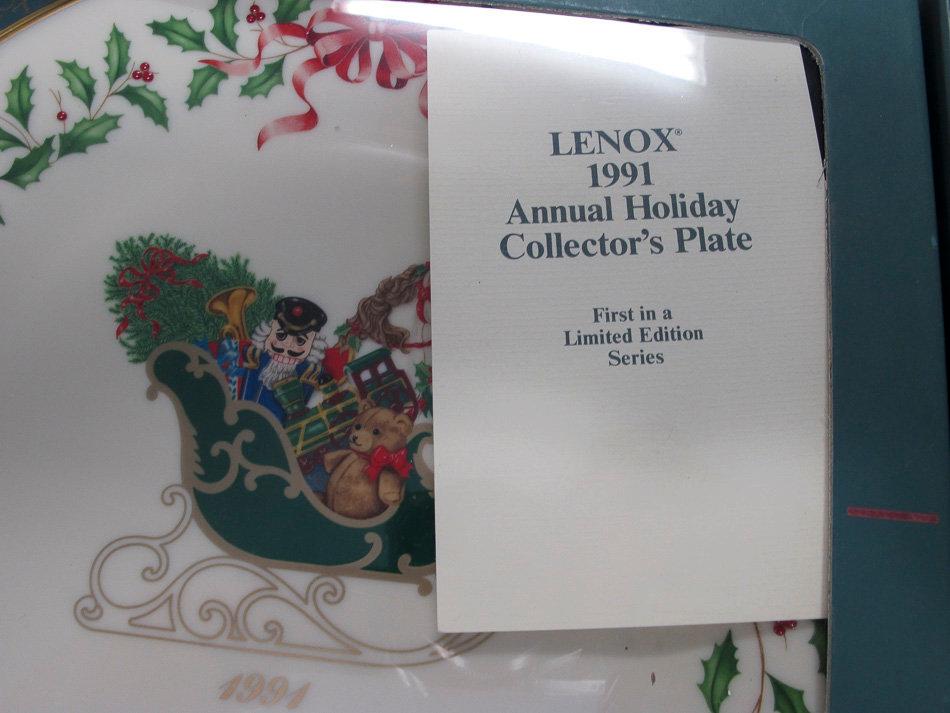 Lenox Limited Ed. Christmas Plates 1-5