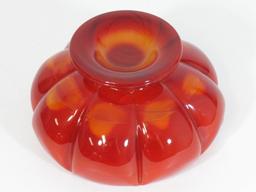 Fenton Glass 1920's Mandarin Red Bowl