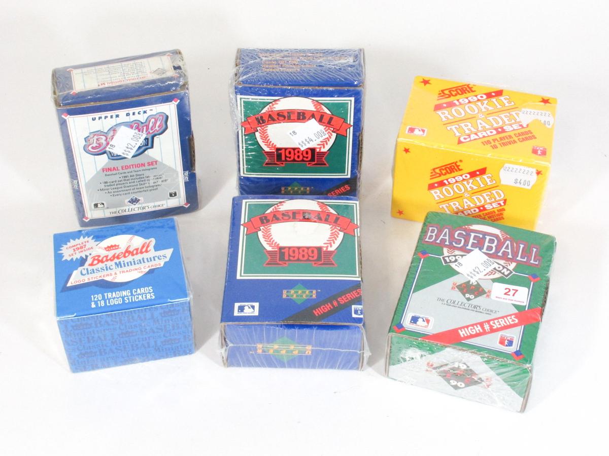 Lot of 6 Unopened Special Sets Baseball