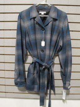 Pendleton  Wool Gray/Brown/Blue Plaid Jacket