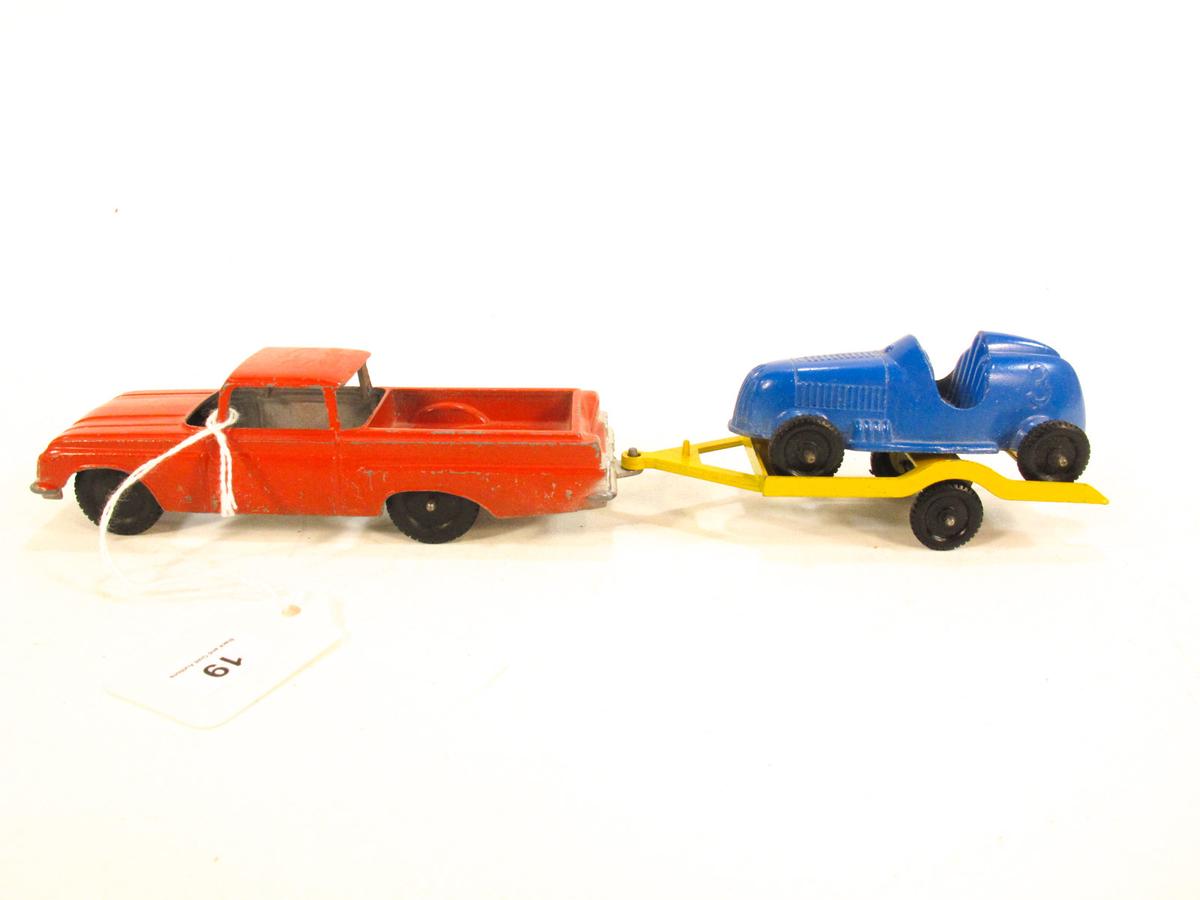 Tootsietoy Ford Ranchero With Race Car