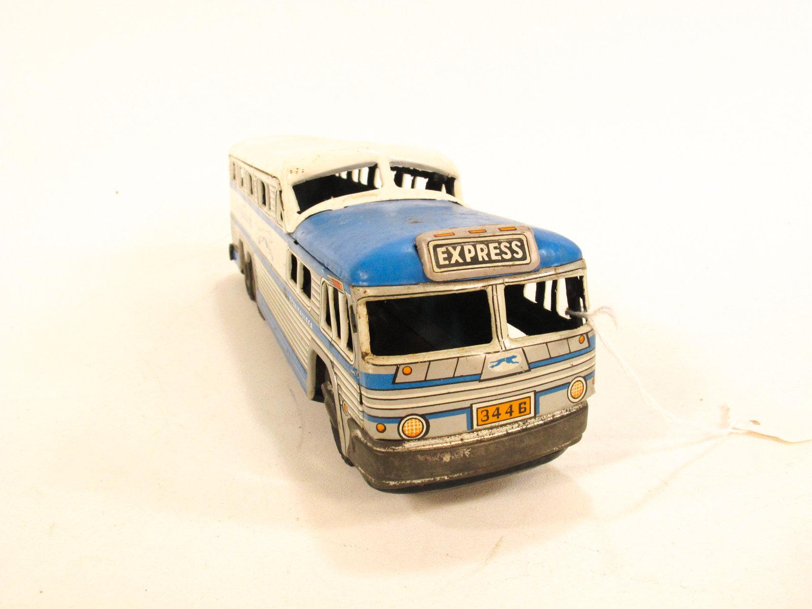 Japanese Tin Litho Greyhound Bus