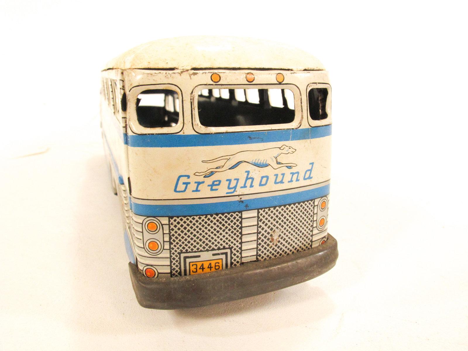 Japanese Tin Litho Greyhound Bus