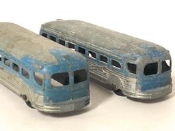 Lot Of 2 Tootsietoy Greyhound Buses