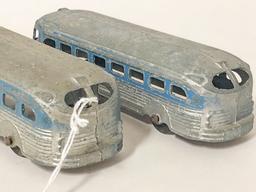 Lot Of 2 Tootsietoy Greyhound Buses