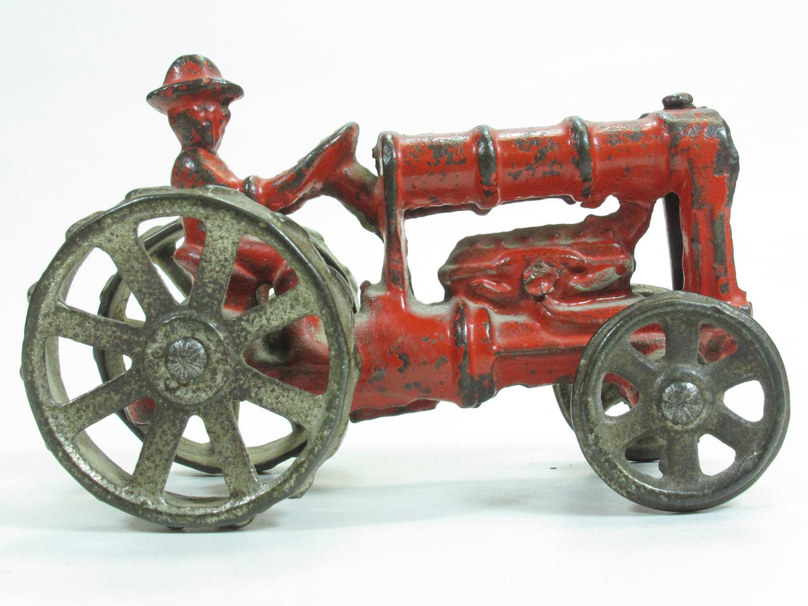 4" Arcade Cast Iron Tractor with Driver