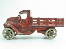4-1/2" Hubley Cast Iron Stake Bed Truck