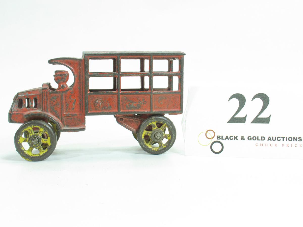 4-3/4" Cast Iron Covered Circus Truck