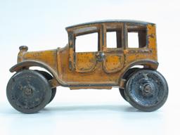 4-1/2" Cast Iron Orange Taxi Cab