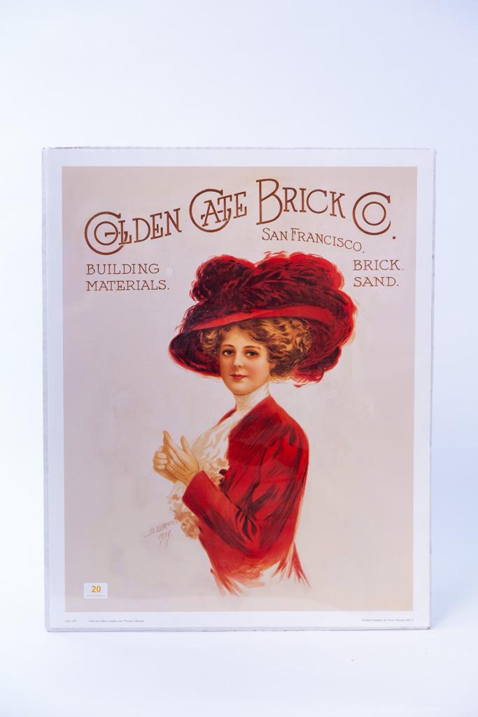 Golden Gate Brick co. advertising print