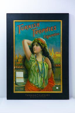 Framed Turkish Trophies Cigarettes ad