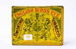 English Bird's Eye tobacco tin