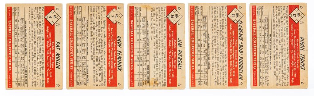 1953 Bowman B & W (5 card lot)
