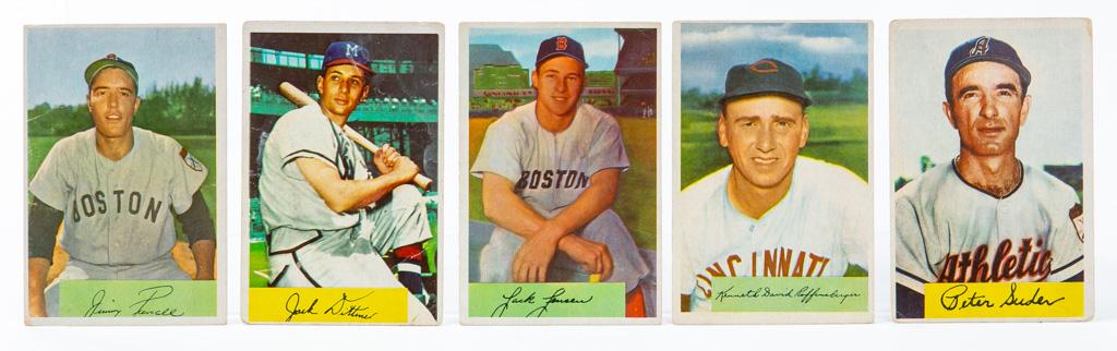 1954 Bowman (5-card lot)
