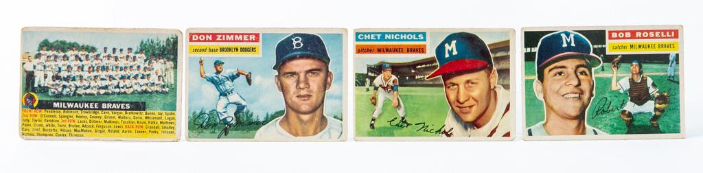 1956 Topps lot (17 cards)