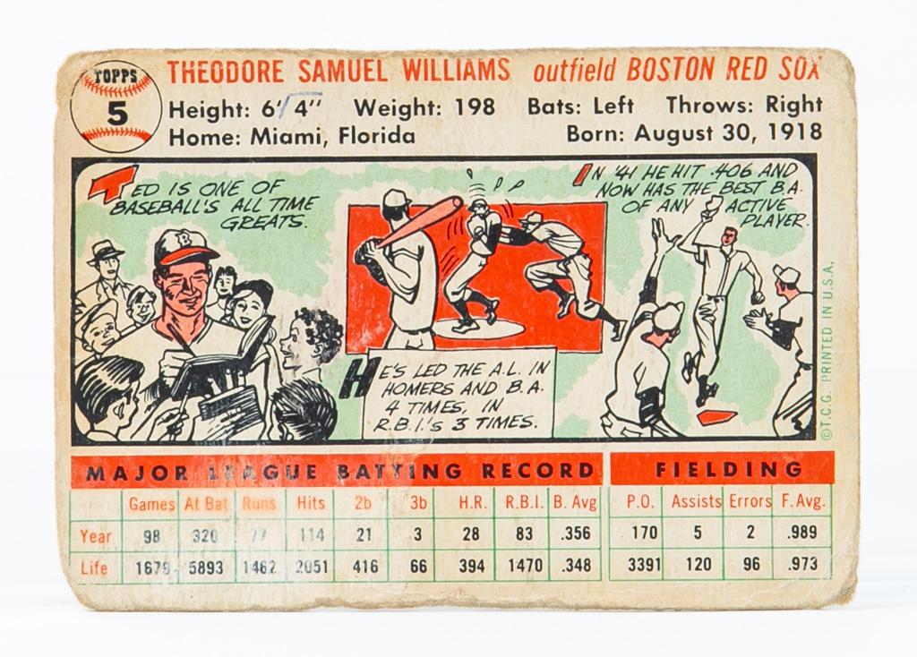 1956 Topps #5 Ted Williams (HOF)