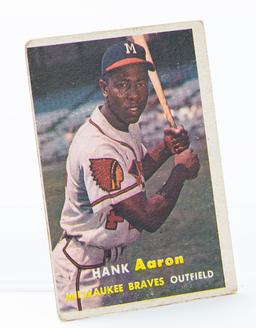 1957 Topps #20 Hank Aaron (HOF)