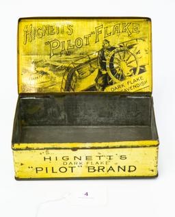 Hignett's "Pilot Flake tobacco tin