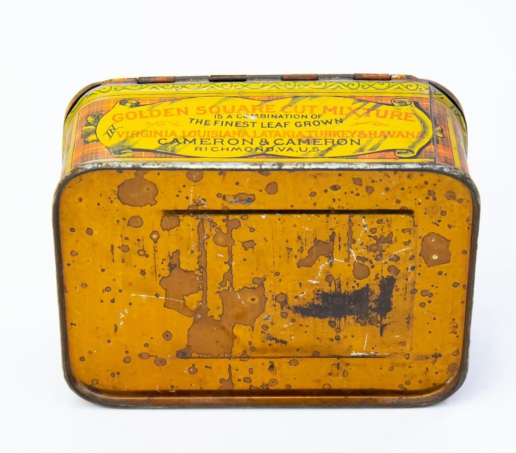 Golden Square Cut Mixture tobacco tin