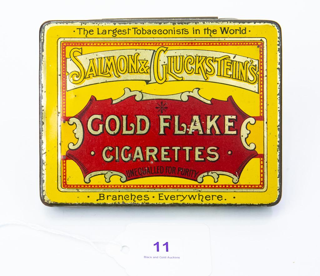 Gold Flake cigarettes tin