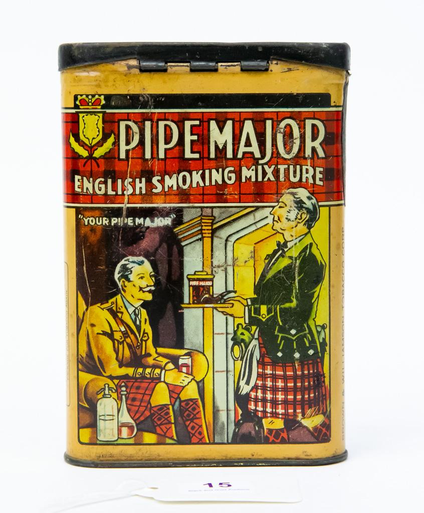 Pipe Major pocket tobacco tin