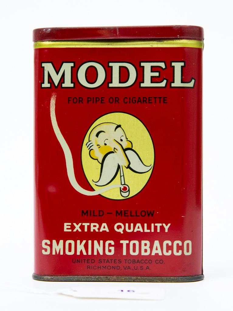 Model smoking tobacco pocket tin