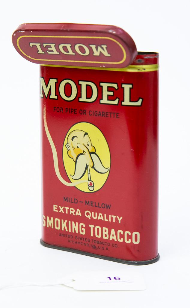 Model smoking tobacco pocket tin