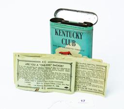 Kentucky Club pocket tobacco tin