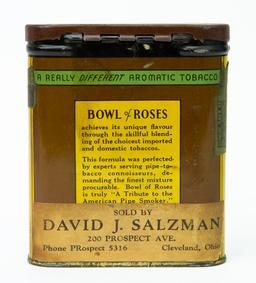 Bowl of Roses pocket tobacco tin