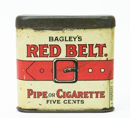 Badley"s Red Belt pocket tobacco tin