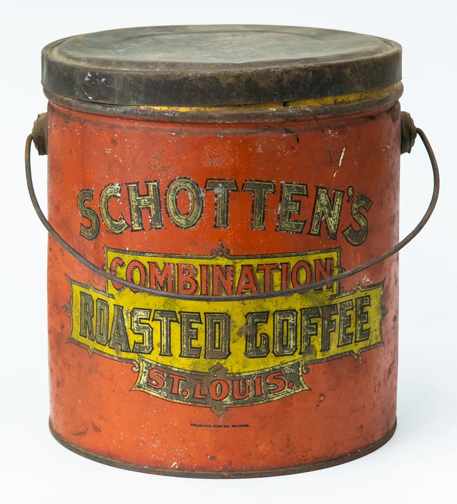 Schotten's Roasted Coffee large tin pail