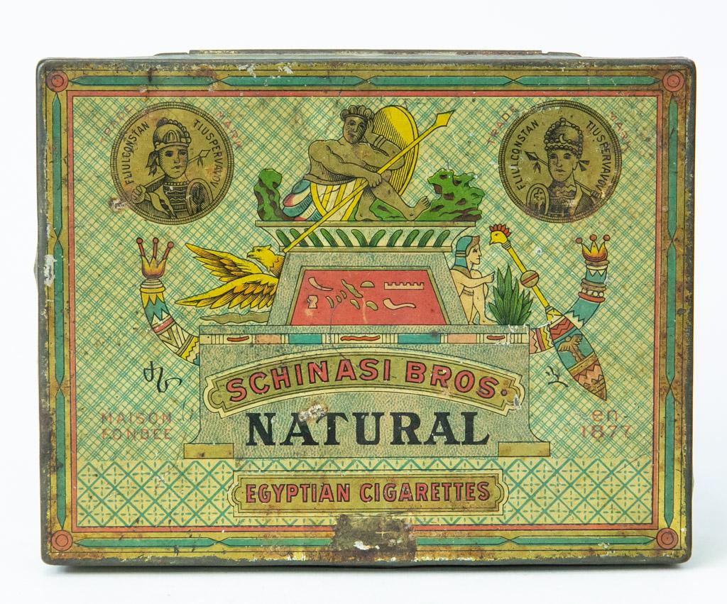 Schinasi Bros. Egyptian Cigarettes tin