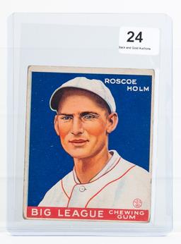 1933 Goudey #173 Roscoe Holm