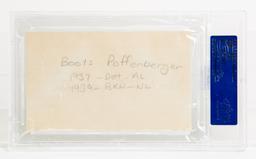 Boots Poffenberger Auto Index Card, PSA/DNA