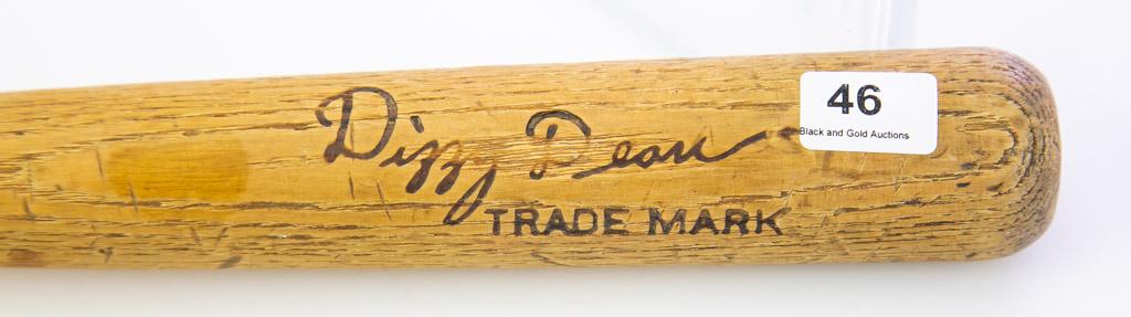 Rare Dizzy Dean Trademark Mini Bat