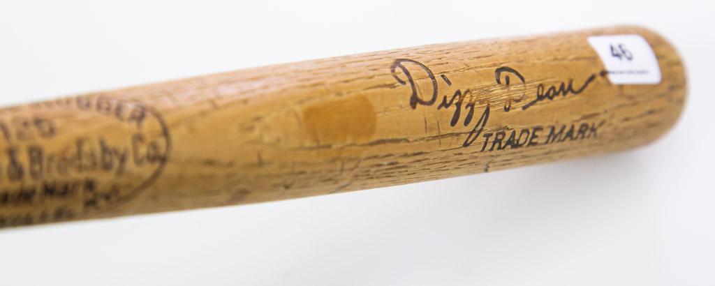 Rare Dizzy Dean Trademark Mini Bat