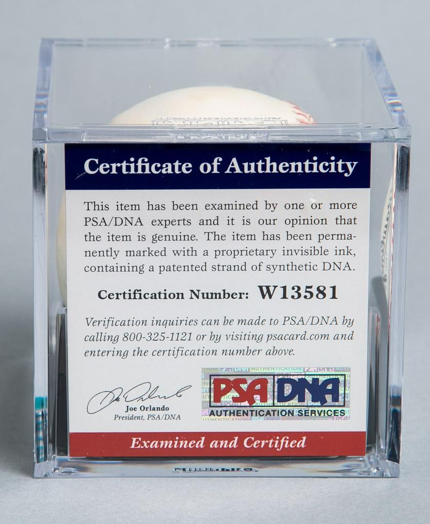 Rare Leo Durocher Auto Baseball, PSA/DNA