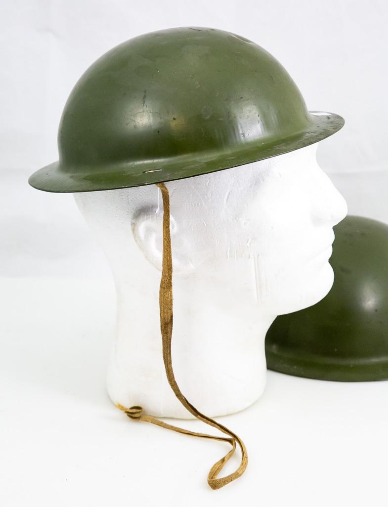 Lot of Two Small Metal Doughboy Helmets