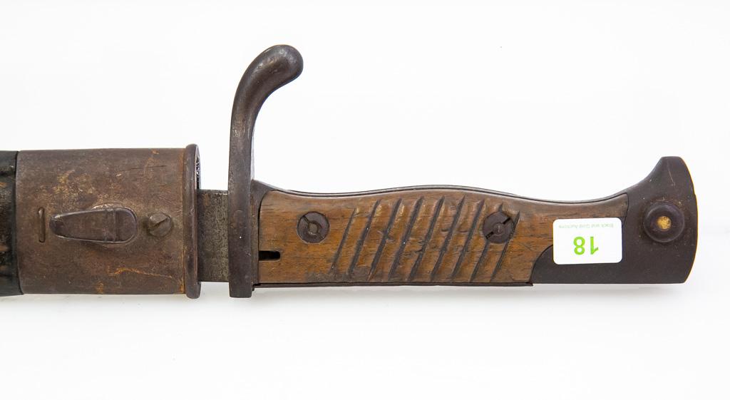 German 1898/05 Butcher Sawback Bayonet, Scabbard