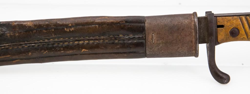 German 1898/05 Butcher Sawback Bayonet, Scabbard